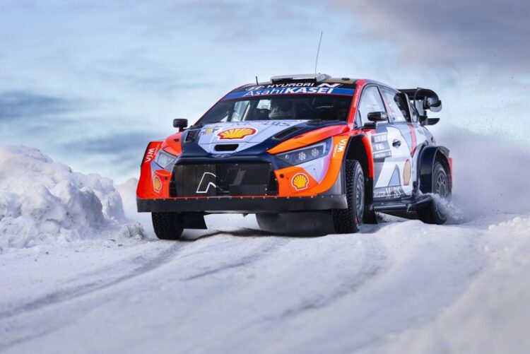 Ott Tänak ja Martin Järveoja Rootsi ralli 2025, Foto:: Austral / Hyundai Motorsport GmbH