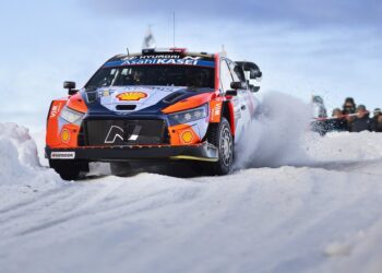 Adrien Fourmaux Rootsi rallil 2025, FOto: Austral / Hyundai Motorsport GmbH