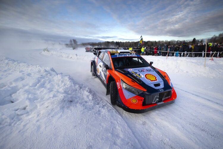 Ott Tänak ja Martin Järveoja Rootsi ralli 2025, Foto:: Austral / Hyundai Motorsport GmbH