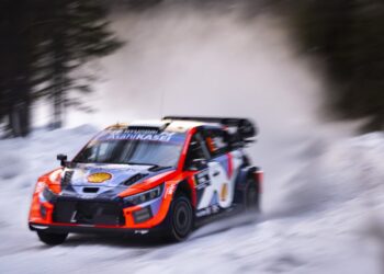 Ott Tänak ja Martin Järveoja Rootsi ralli 2025, Foto: Austral / Hyundai Motorsport GmbH
