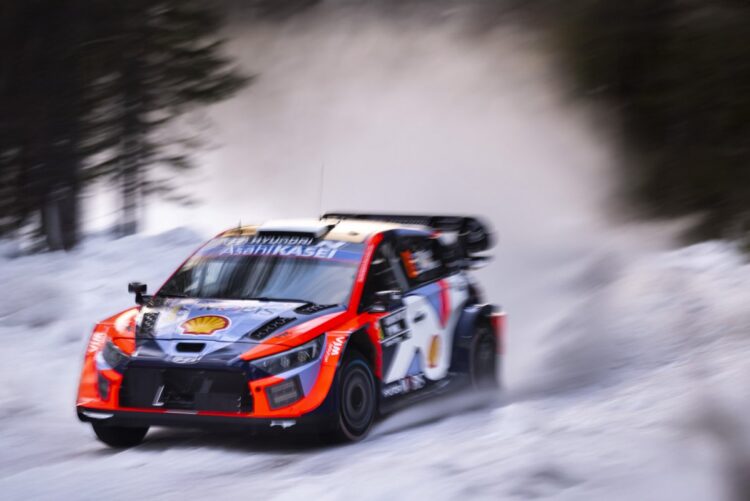 Ott Tänak ja Martin Järveoja Rootsi ralli 2025, Foto: Austral / Hyundai Motorsport GmbH