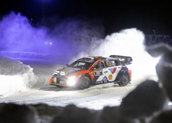 Ott Tänak ja Martin Järveoja Rootsi ralli 2025, Foto:: Austral / Hyundai Motorsport GmbH