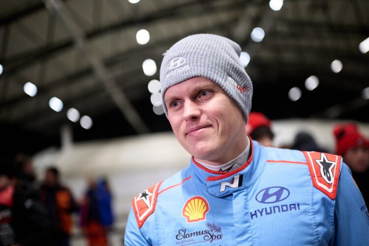 Ott Tänak Rootsi rallil, Foto: Romain Thuillier / Hyundai Motorsport GmbH