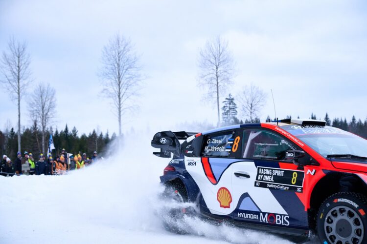 Ott Tänak ja Martin Järveoja Rootsi ralli 2025, Foto: Romain Thuillier / Hyundai Motorsport GmbH