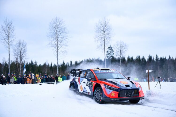 Ott Tänak ja Martin Järveoja Rootsi ralli 2025, Foto: Romain Thuillier / Hyundai Motorsport GmbH