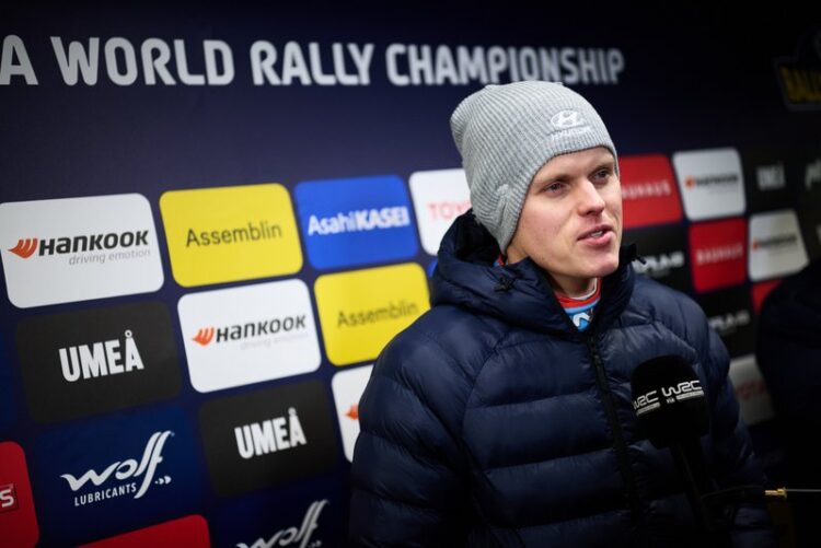 Ott Tänak Rootsi rallil 2025, Foto: Romain Thuillier / Hyundai Motorsport GmbH