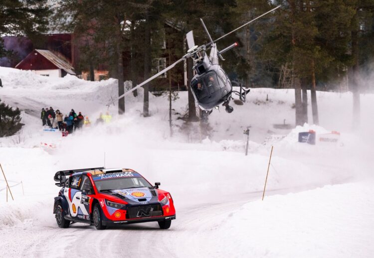 Ott Tänak ja Martin Järveoja Rootsi rallil 2025, Foto: Jaanus Ree / Red Bull Content Pool