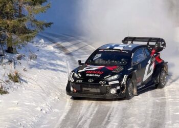 Kalle Rovanperä valmistumas Rootsi ralliks, Kuvatõmmis videost