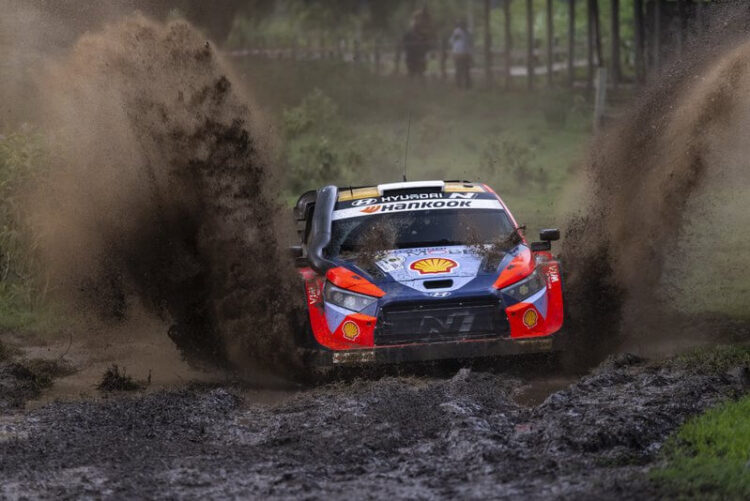 Ott Tänak ja Martin Järveoja Keenia Safari rallil 2025, Foto:: Austral / Hyundai Motorsport GmbH