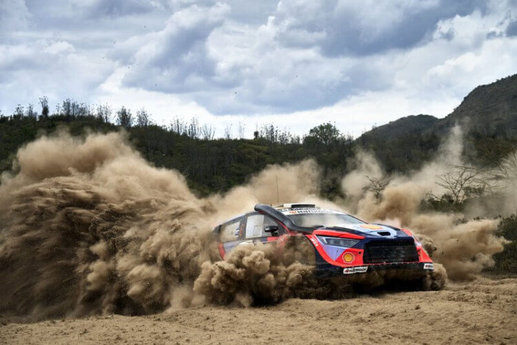 Ott Tänak ja Martin Järveoja Keenia Safari rallil 2025, Foto: Austral / Hyundai Motorsport GmbH