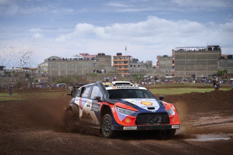 Ott Tänak ja Martin Järveoja Keenia Safari rallil 2025, Foto:: Austral / Hyundai Motorsport GmbH