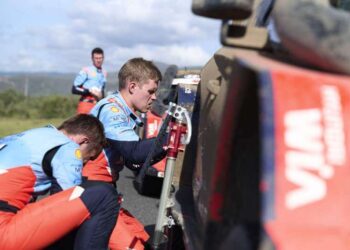 Ott Tänak ja Martin Järveoja Keenia Safari rallil 2025, Foto: Hyundai Motorsport