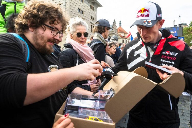 Elfyn Evans (GB) Of team TOYOTA GAZOO RACING WRT are seen during the World Rally Championship Central Europe in Prague, Czech Republic on 17,October. 2024 // Jaanus Ree / Red Bull Content Pool // SI202410170402 // Usage for editorial use only //