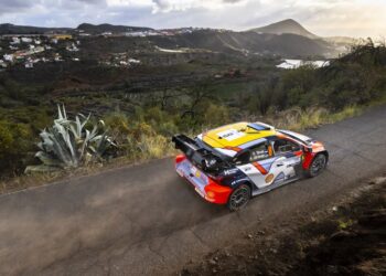 Ott Tänak ja Martin Järveoja Kanaari saarte rallil 2025, Foto: Austral / Hyundai Motorsport GmbH