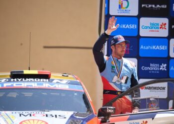 Thierry Neuville Kanaari saarte rallil 2025, FOto: Romain Thuillier / Hyundai Motorsport GmbH