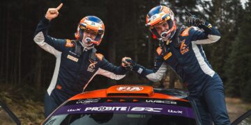 Romet Jürgenson ja Siim Oja ralli võitu tähistamas, Foto: https://www.facebook.com/rometjurgensonofficial