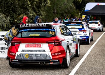 Robert Virves ja Jakko Viilo Sierra Morena rallil 2025, Foto: André Lavadinho / at-world.com