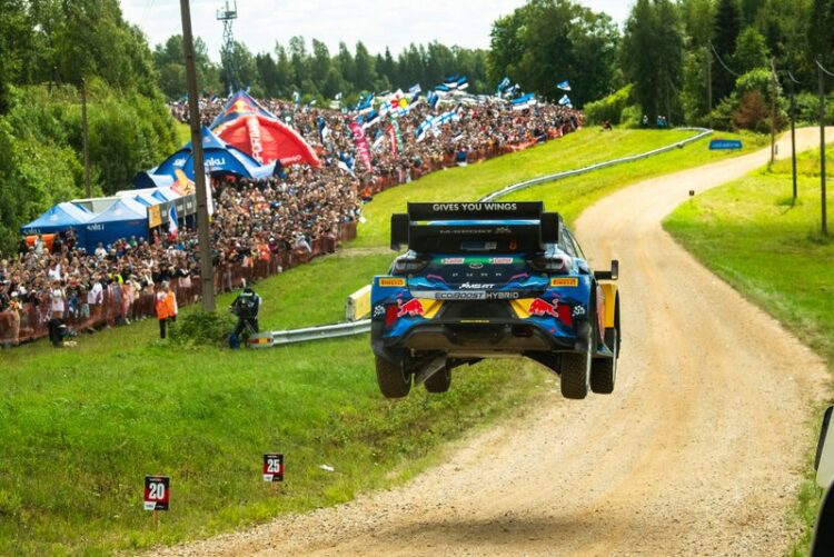 Ott Tänak ja Martin JärveojaRally Estonial 2023, Foto: Jaanus Ree / Red Bull Content Pool