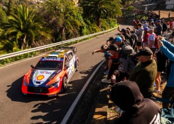 Ott Tänak ja Martin Järveoja Kanaari saarte MM-rallil 2025, Foto: Jaanus Ree / Red Bull Content Pool