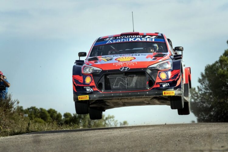 Dani Sordo samasuguse autoga Hispaania rallil 2021, Foto: Austral Hyundai Motorsport GmbH