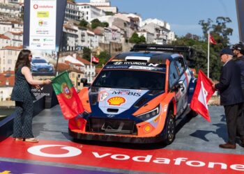 Ott Tanak ja Martin Jarveoja Portugali rallil 2024, Foto: Dufour Fabien / Hyundai Motorsport GmbH