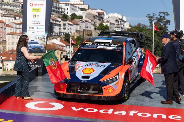 Ott Tanak ja Martin Jarveoja Portugali rallil 2024, Foto: Dufour Fabien / Hyundai Motorsport GmbH