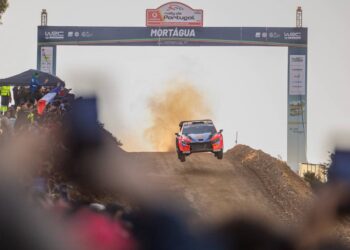 Adrien Fourmaux Portugali MM-rallil 2025, Foto: Dufour Fabien / Hyundai Motorsport GmbH