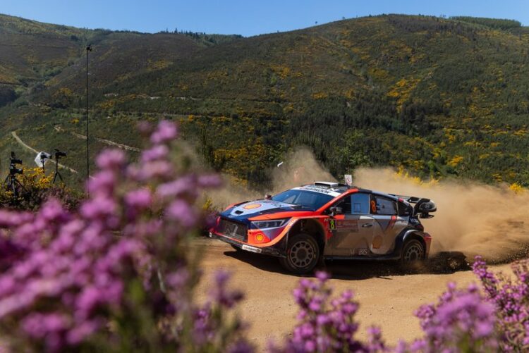 Ott Tänak ja Martin Järveija Portugali MM-rallil 2025, Foto: Dufour Fabien / Hyundai Motorsport GmbH
