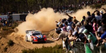 Ott Tänak ja Martin Järveoja Portugali MM-rallil 2025, Foto: Dufour Fabien / Hyundai Motorsport GmbH