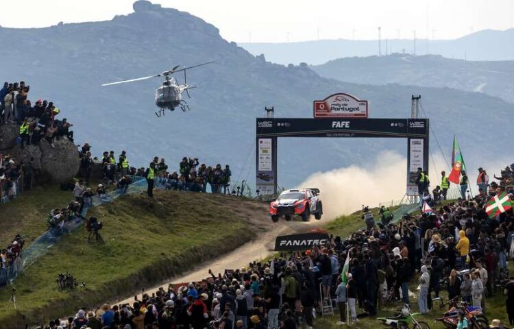 Ott Tänak ja Martin Järveoja Portugali rallil 2025, Foto: Dufour Fabien / Hyundai Motorsport GmbH