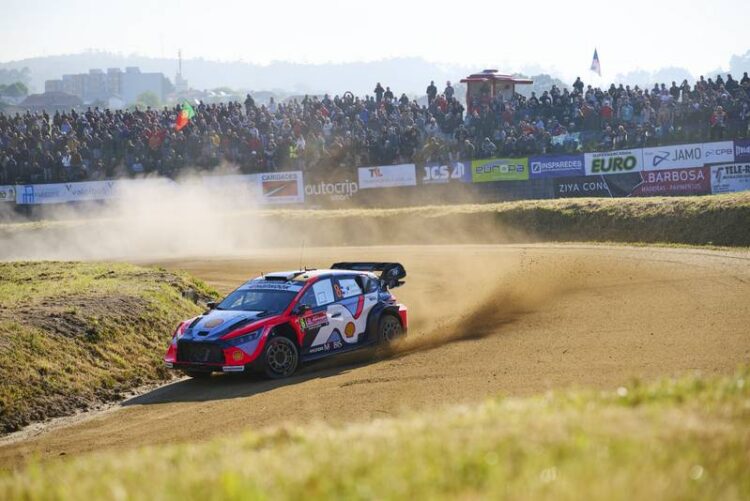 Ott Tänak ja Martin Järveoja Portugali rallil 2025, Foto: Vincent Thuillier/ Hyundai Motorsport GmbH
