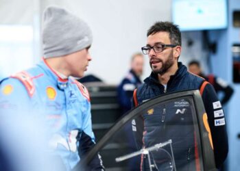 Ott Tänak ja Pablo Marcos, Foto: Romain Thuillier / Hyundai Motorsport GmbH