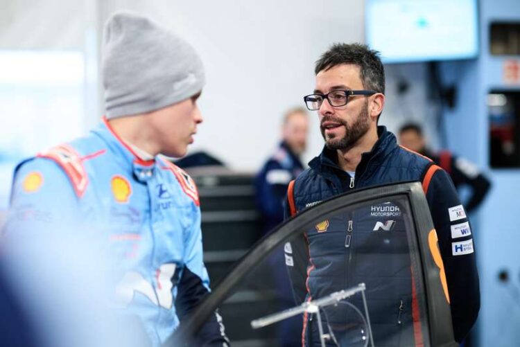 Ott Tänak ja Pablo Marcos, Foto: Romain Thuillier / Hyundai Motorsport GmbH