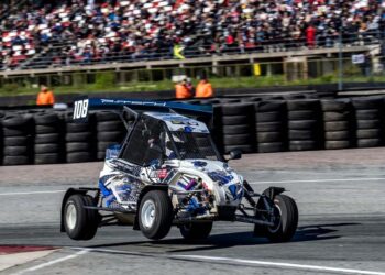 Armin Raag oli Riias võidukas. Foto: Raimonds Volonts / Rallycross.lv