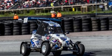 Armin Raag oli Riias võidukas. Foto: Raimonds Volonts / Rallycross.lv