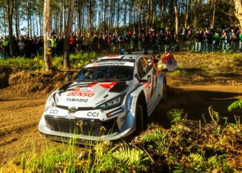 Takamoto Katsuta ja Aaron Johnston Portugali rallil 2025, Foto: Jaanus Ree / Red Bull Content Pool