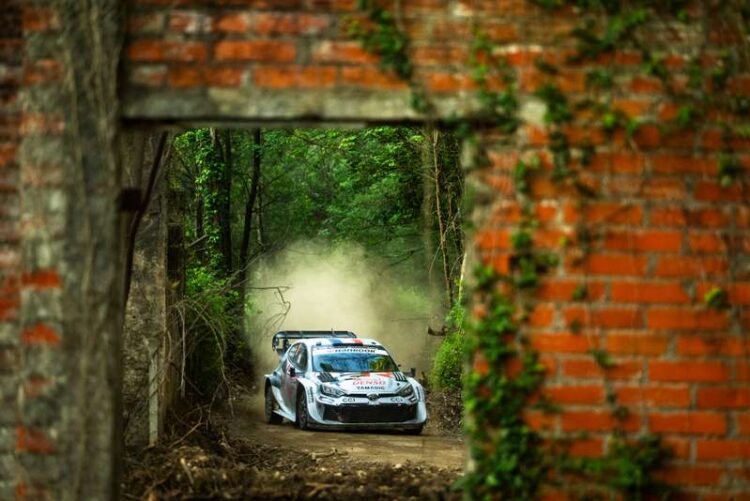 Sebastien Ogier ja Vincent Landais Portugali MM-rallil 2025, Foto: Jaanus Ree / Red Bull Content Pool