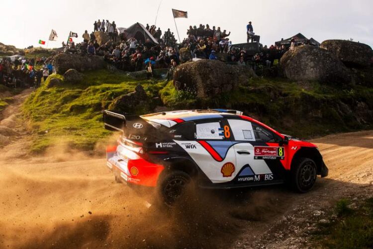 Ott Tänak ja Martin Järveoja Portugali rallil 2025, Foto: Jaanus Ree / Red Bull Content Pool