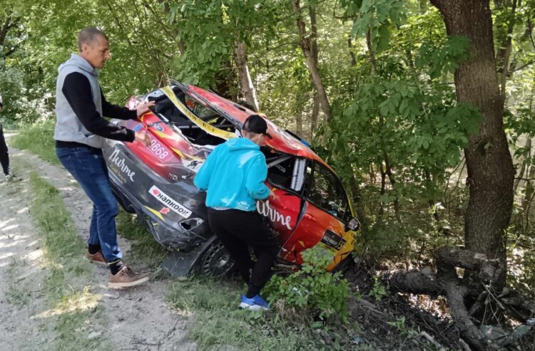 Mark-Egert Tiits ja Rainis Raidma Ungari rallil, Foto: Facebook.com/RallyInfo