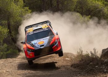 Ott Tanak ja Martin Jarveoja Kreeka MM-ralli 2024, Foto: Dufour Fabien / Hyundai Motorsport GmbH