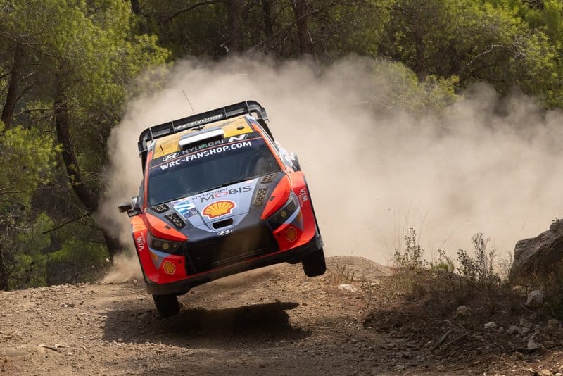 Ott Tanak ja Martin Jarveoja Kreeka MM-ralli 2024, Foto: Dufour Fabien / Hyundai Motorsport GmbH
