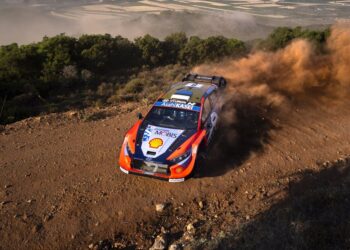 Ott Tänak ja Martin Järveoja Kreeka MM-ralli 2025, Foto: Austral Worldwide / Motorsport GmbH