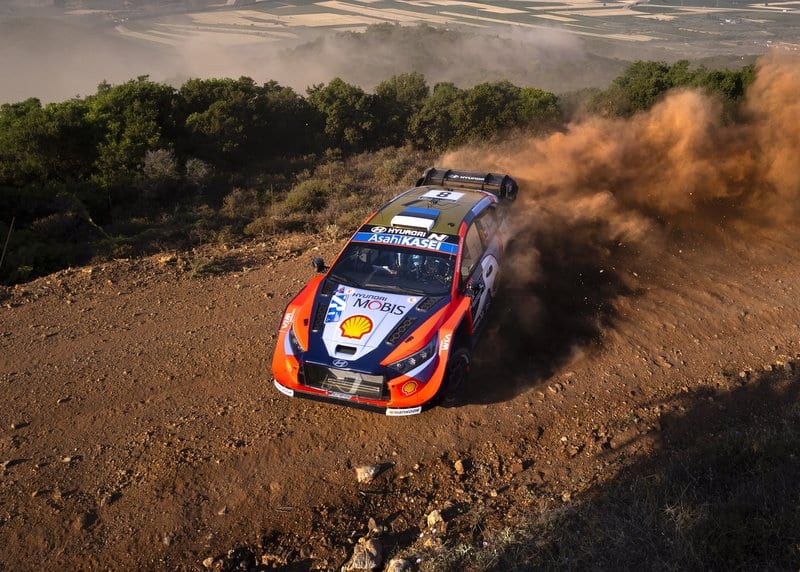 Ott Tänak ja Martin Järveoja Kreeka MM-ralli 2025, Foto: Austral Worldwide / Motorsport GmbH