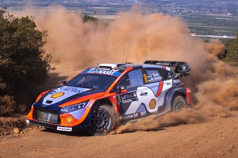 Ott Tänak ja Martin Järveoja Kreeka MM-ralli 2025, Foto: Austral / Hyundai Motorsport GmbH