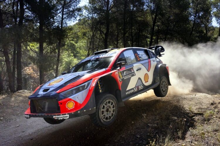Ott Tänak ja Martin Järveoja Kreeka MM-ralli 2025, Foto: Austral / Hyundai Motorsport GmbH