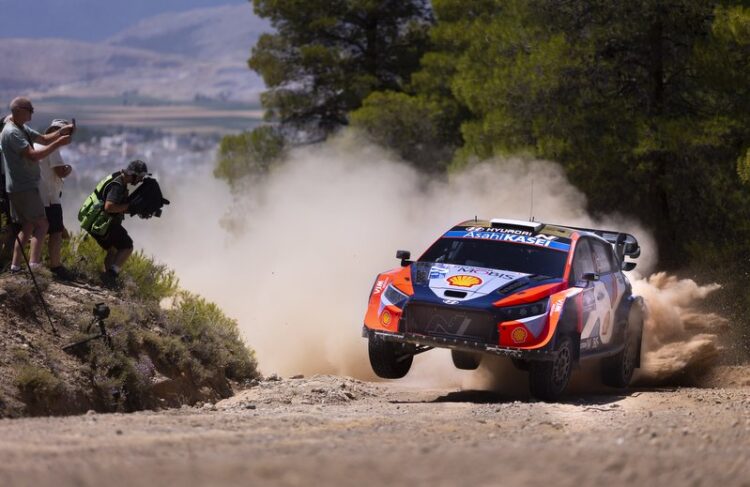 Ott Tänak ja Martin Järveoja Kreeka MM-ralli 2025, Foto: Austral / Hyundai Motorsport GmbH