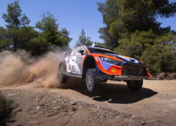 Ott Tänak ja Martin Järveoja Kreeka MM-rallil 2025, Foto: Austral / Hyundai Motorsport GmbH