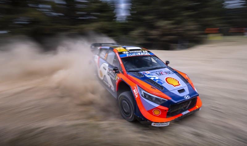 Ott Tänak ja Martin Järveoja Kreeka MM-ralli 2025, Foto: Austral / Hyundai Motorsport GmbH