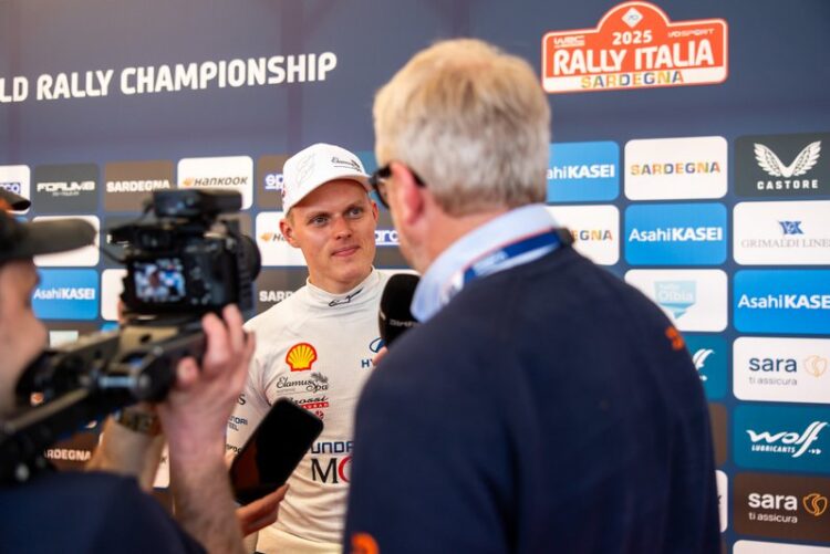 Ott Tänak Sardiinia rallil 2025, Foto: Dufour Fabien / Hyundai Motorsport GmbH