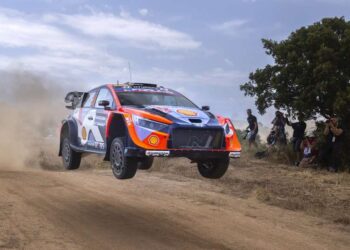 Ott Tänak ja Martin Järveoja Sardiinia rallil 2025, Foto: Austral / Hyundai Motorsport GmbH